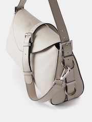 Mint Velvet Cream Leather Shoulder Bag - Image 4 of 4