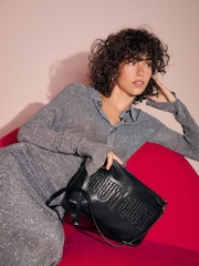Rockett St George Black Out Out Clutch Bag - Image 2 of 10