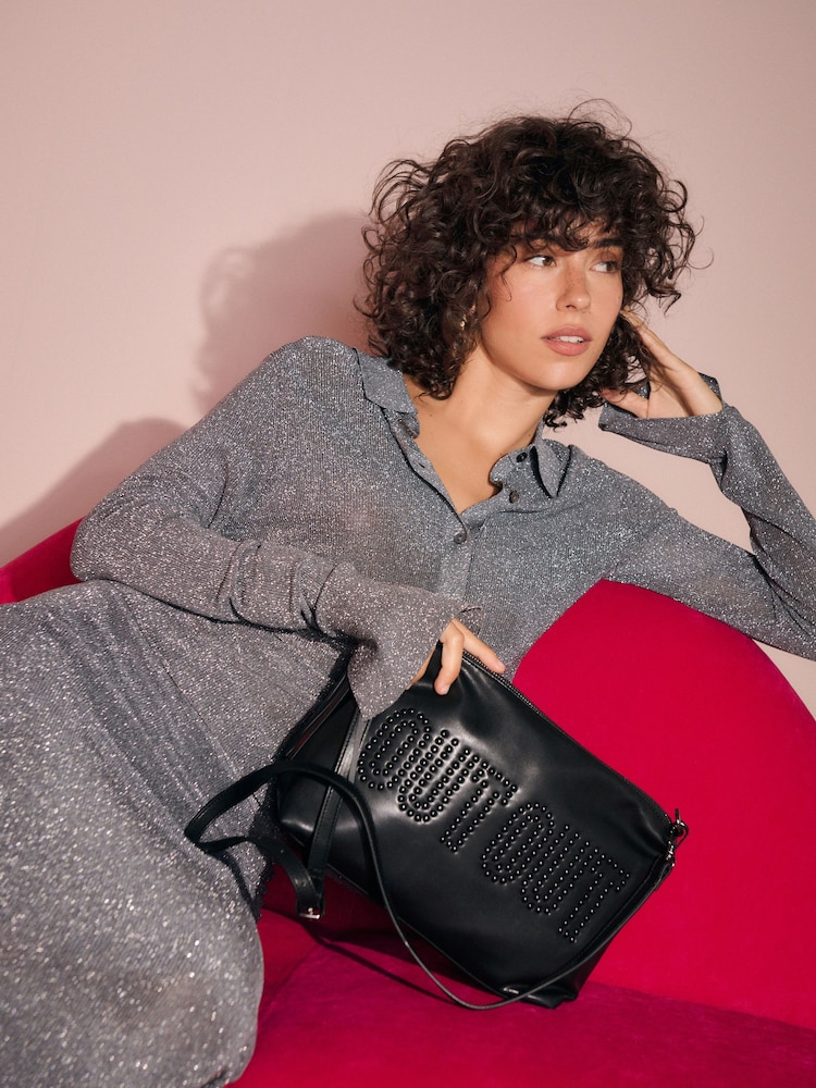 Rockett St George Black Out Out Clutch Bag - Image 2 of 10