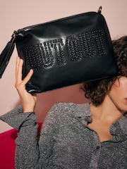 Rockett St George Black Out Out Clutch Bag - Image 5 of 10