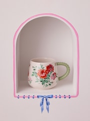 Cath Kidston Red Archive Rose Twisted Handle Billie Mug Set Of 4 - Image 1 of 4