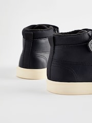 Black Standard Fit (F) 3 Strap Touch Fastening Smart Ankle Boots - Image 3 of 5