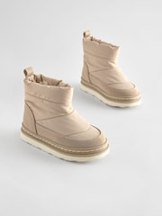 Neutral Quilted Warm Lined Water Repellant Boots - Image 1 of 6