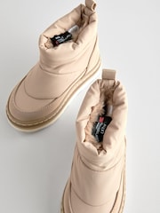 Neutral Quilted Warm Lined Water Repellant Boots - Image 6 of 6