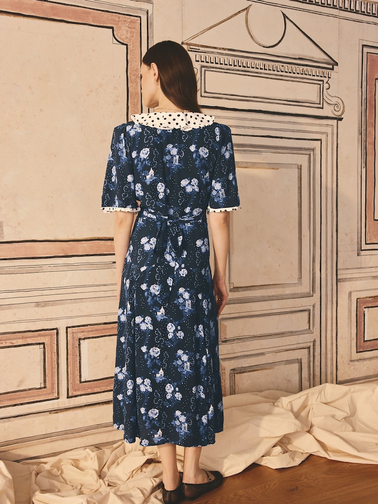 Cath Kidston Blue Dilly Dolly Button Down Dress - Image 2 of 4