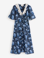 Cath Kidston Blue Dilly Dolly Button Down Dress - Image 4 of 4