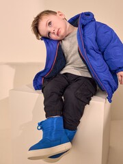 Blue Thermal Thinsulate™ Lined Quilted Water Resistant Boots - Image 3 of 9