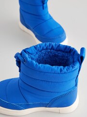 Blue Thermal Thinsulate™ Lined Quilted Water Resistant Boots - Image 9 of 9