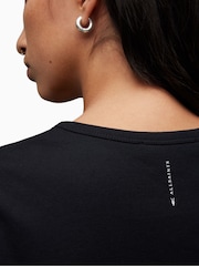 AllSaints Black 100% Cotton Evie T-Shirt - Image 4 of 7