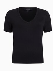 AllSaints Black 100% Cotton Evie T-Shirt - Image 6 of 7