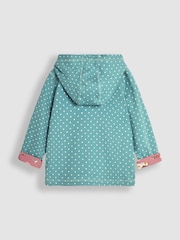 JoJo Maman Bébé Duck Egg Blue Guinea Pig Appliqué Reversible Hoodie - Image 3 of 8