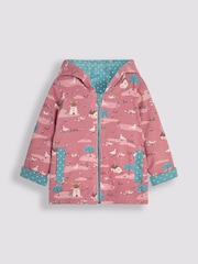 JoJo Maman Bébé Duck Egg Blue Guinea Pig Appliqué Reversible Hoodie - Image 4 of 8