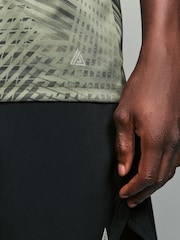 Khaki Green Active Gym Printed Training T-Shirt - Image 5 of 8
