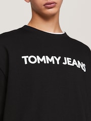 Tommy Jeans Dark Blue Slim Essential Flag 100% Cotton T-Shirt - Image 4 of 6