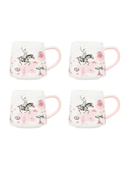Cath Kidston Set of 4 Cream Cowgirl Rodeo Billie Mugs - Image 2 of 4