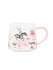 Cath Kidston Set of 4 Cream Cowgirl Rodeo Billie Mugs - Image 3 of 4