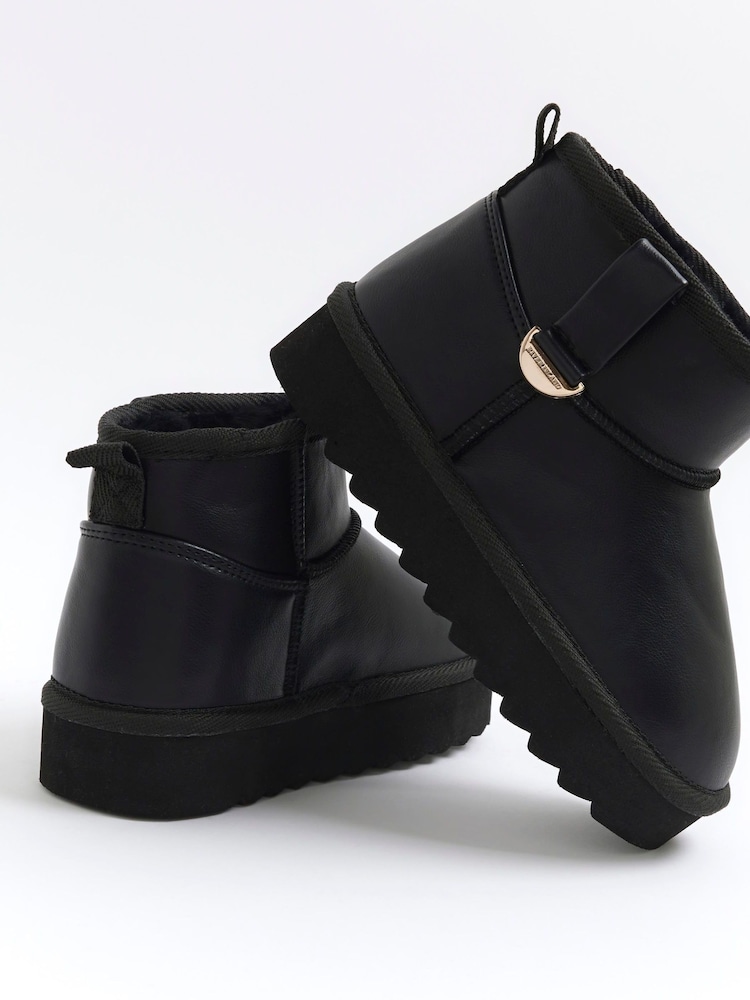 River Island Black Faux Fur Lined Boots - Image 5 of 5