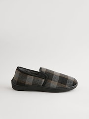 Grey Checked Slippers - Image 2 of 5