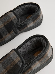 Grey Checked Slippers - Image 3 of 5