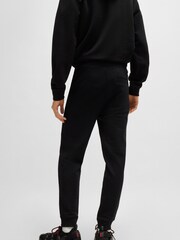 HUGO Black 100% Cotton Logo Cuffed Joggers - Image 2 of 3