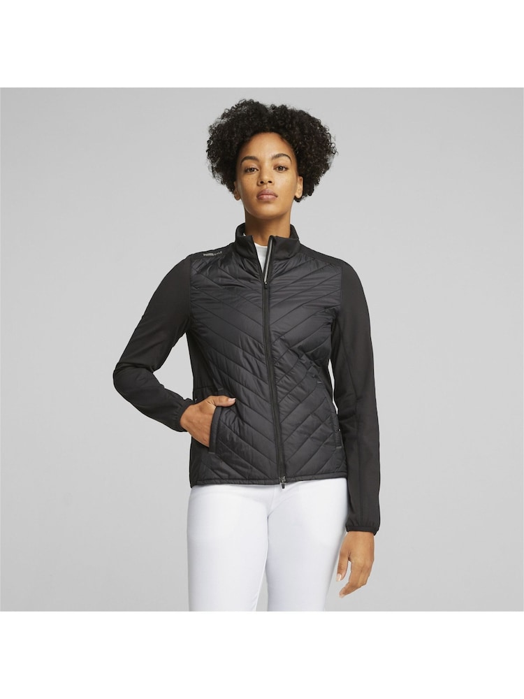 Puma Black Frost Golf Quilted Womens Jacket - Image 1 of 6