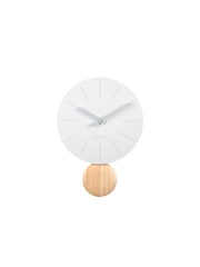 Karlsson White Arlo Pendulum Wall Clock - Image 1 of 4