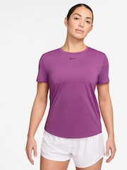 Nike Light Purple One Classic Dri-FIT Short Sleeve Top - Image 1 of 3