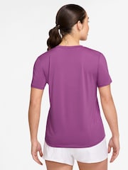 Nike Light Purple One Classic Dri-FIT Short Sleeve Top - Image 2 of 3