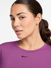 Nike Light Purple One Classic Dri-FIT Short Sleeve Top - Image 3 of 3