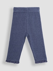 JoJo Maman Bébé Pink 2-Pack Rib Leggings - Image 5 of 7