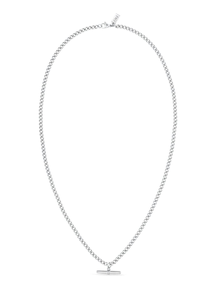 Orelia & Joe Curb Chain T-Bar Drop Necklace - Image 1 of 3 Orelia & Joe Curb Chain T-Bar Drop Necklace - Image 1 of 3