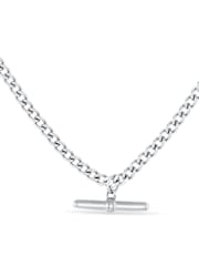 Orelia & Joe Curb Chain T-Bar Drop Necklace - Image 2 of 3