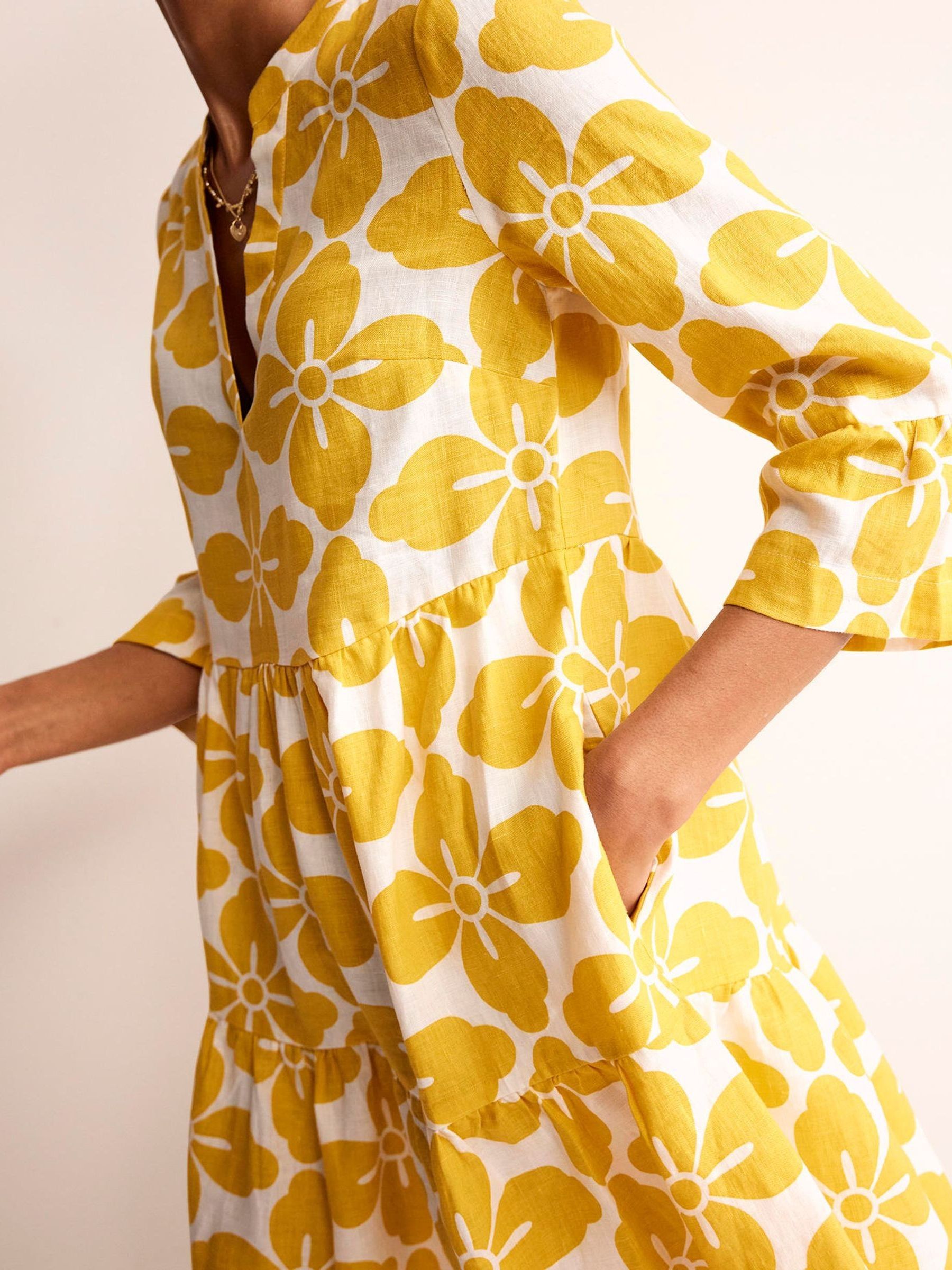 Next yellow linen dress hotsell