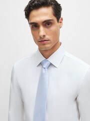 Albastru - Cravată în amestec de mătase cu model Jacquard Boss - Imaginea 1 din 5