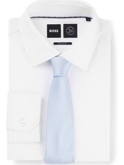 Albastru - Cravată în amestec de mătase cu model Jacquard Boss - Imaginea 5 din 5