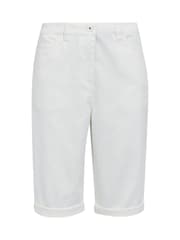 Regatta Cream Erdre Denim Look Cotton Blend Shorts - Image 6 of 8