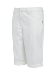 Regatta Cream Erdre Denim Look Cotton Blend Shorts - Image 8 of 8