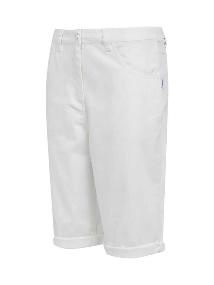 Regatta Cream Erdre Denim Look Cotton Blend Shorts - Image 8 of 8