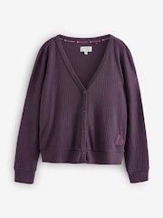 B By Ted Baker Purple Cardigan Cosy Floral Pyjamas Set - Image 7 of 11