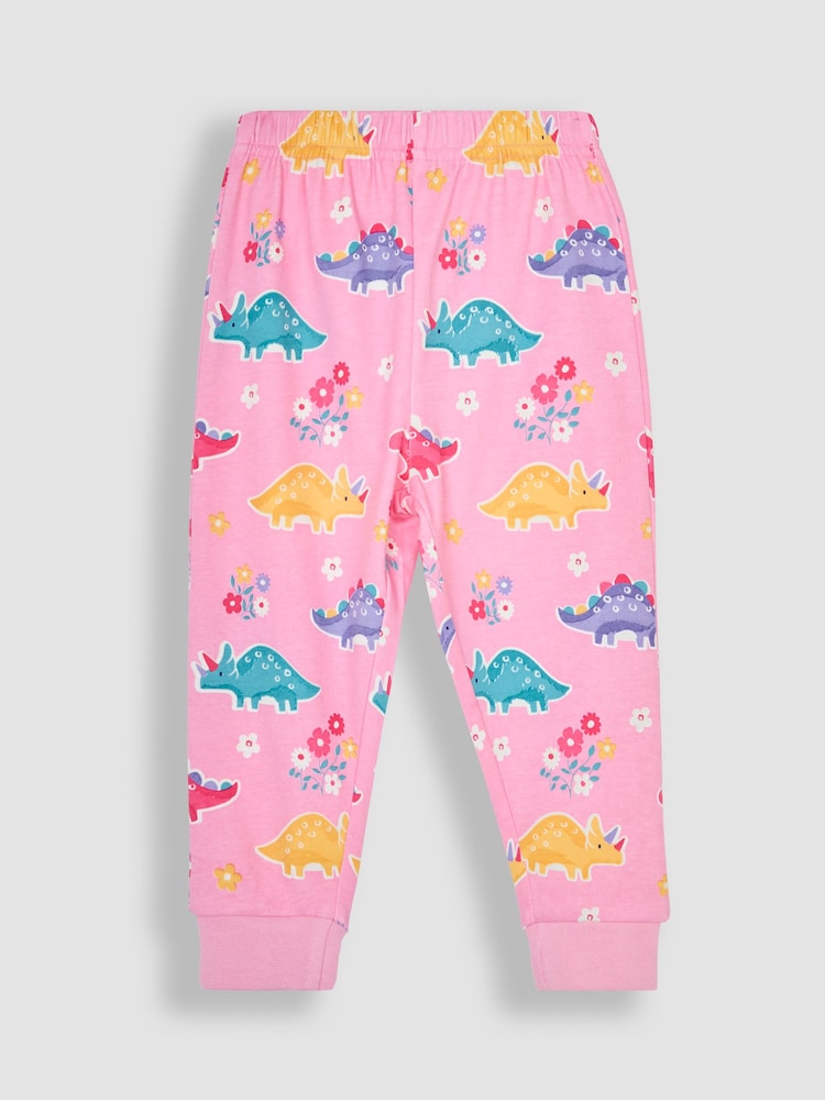 Pink, Dinosaurier - JoJo Maman Bébé Glow In the Dark Pyjamas - Bild 2 von 3 Pink, Dinosaurier - JoJo Maman Bébé Glow In the Dark Pyjamas - Bild 2 von 3