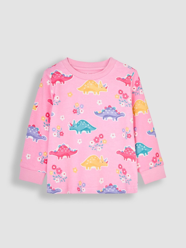 Pink, Dinosaurier - JoJo Maman Bébé Glow In the Dark Pyjamas - Bild 3 von 3 Pink, Dinosaurier - JoJo Maman Bébé Glow In the Dark Pyjamas - Bild 3 von 3