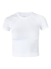 Sweaty Betty White Athlete Crop Seamless Workout T-Shirt - Image 5 of 5