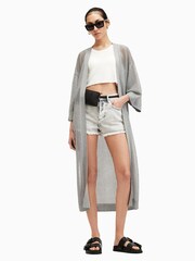 AllSaints Grey Misha Kimono - Image 1 of 5