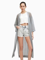 AllSaints Grey Misha Kimono - Image 2 of 5