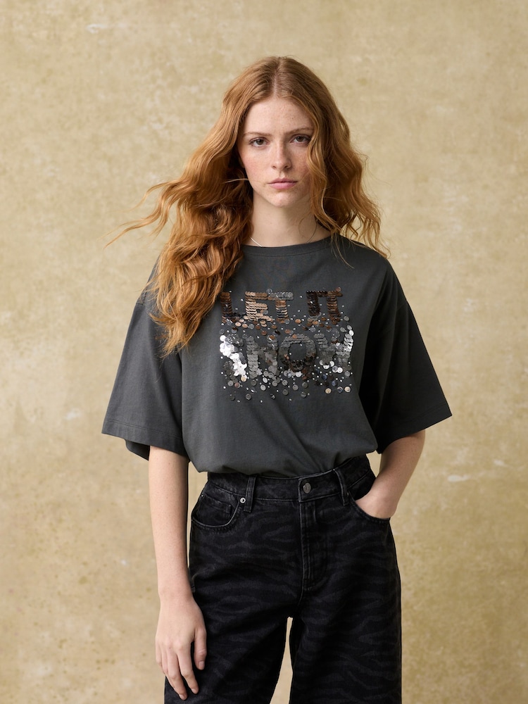 Let It Snow Christmas Short Sleeve 100% Cotton T-Shirt - Image 1 of 8