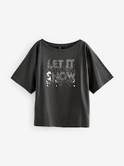 Let It Snow Christmas Short Sleeve 100% Cotton T-Shirt - Image 5 of 8