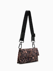 AllSaints Brown Nylon Ezra Bag - Image 2 of 3
