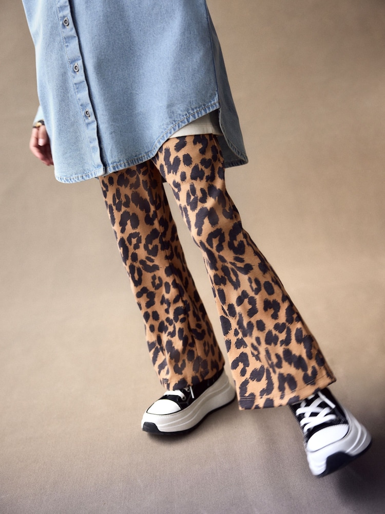 Animal Flare 100% Cotton Leggings And Denim Shirt Set (3-16yrs) - Image 4 of 10