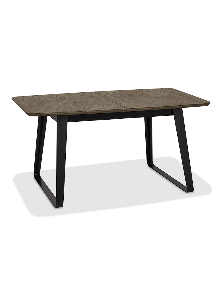 Bentley Designs Weathered Oak Peppercorn Emerson Extendable 4-6 Seater Dining Table - Image 2 of 6