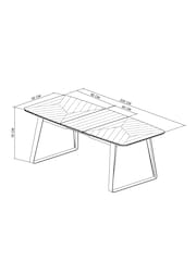 Bentley Designs Weathered Oak Peppercorn Emerson Extendable 4-6 Seater Dining Table - Image 6 of 6